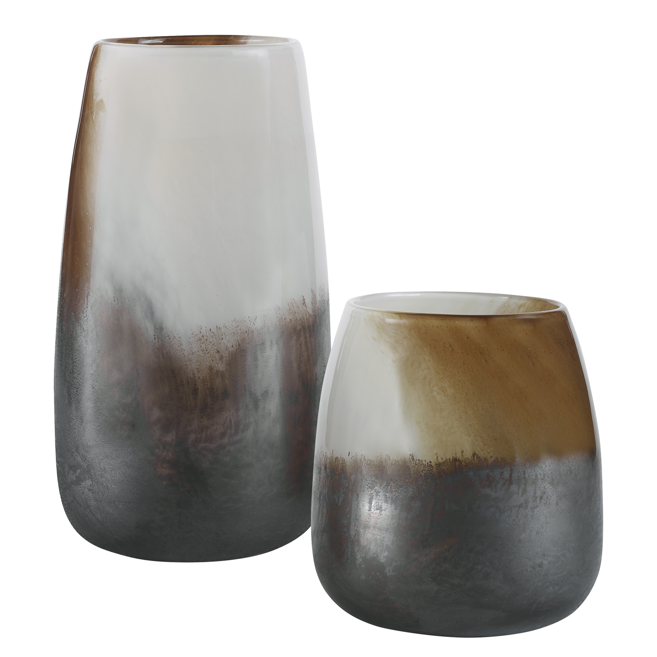 Online Designer Dining Room Desert Wind Glass Vases, S/2