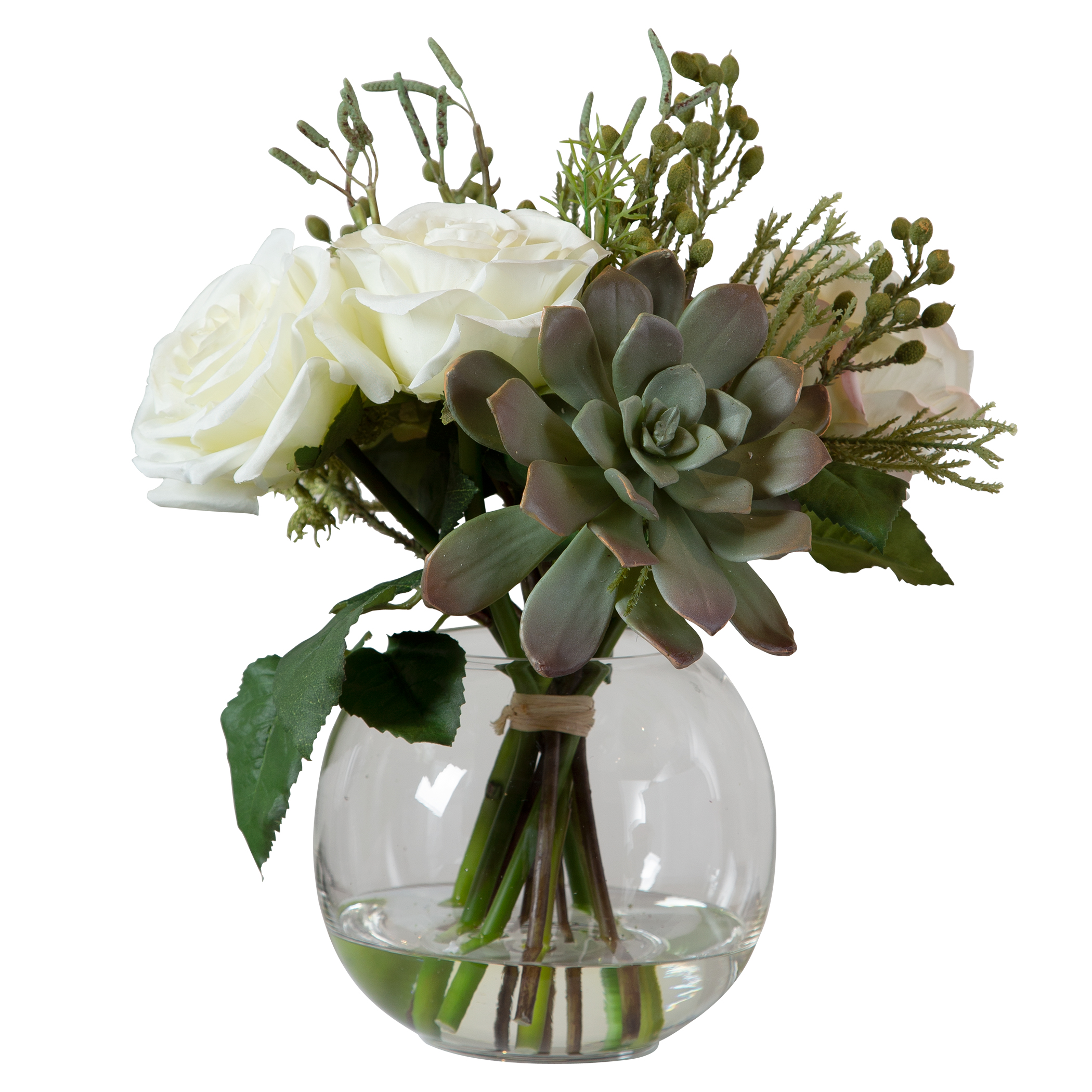 Online Designer Combined Living/Dining Belmonte Floral Bouquet & Vase