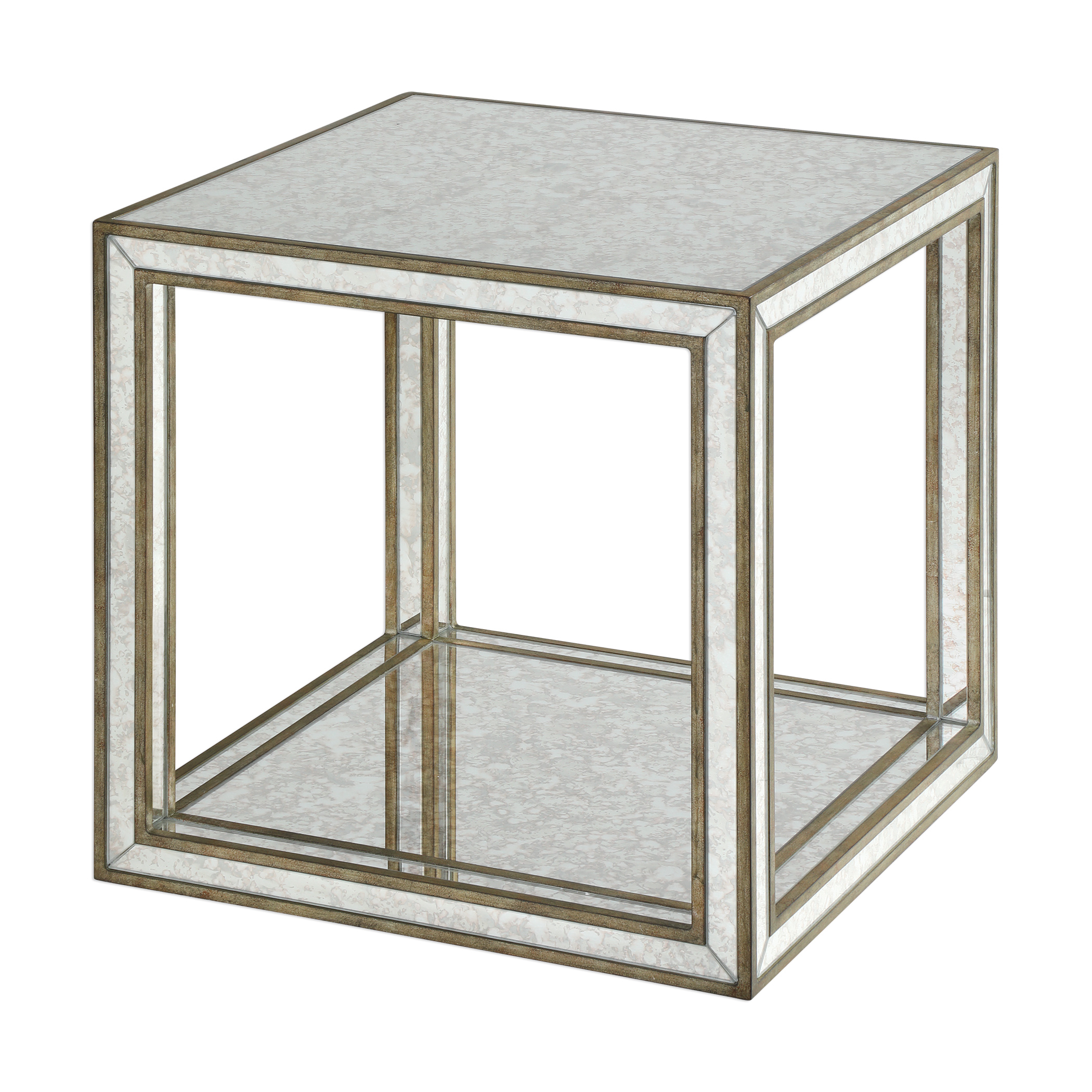 Online Designer Combined Living/Dining Julie Mirrored Accent Table