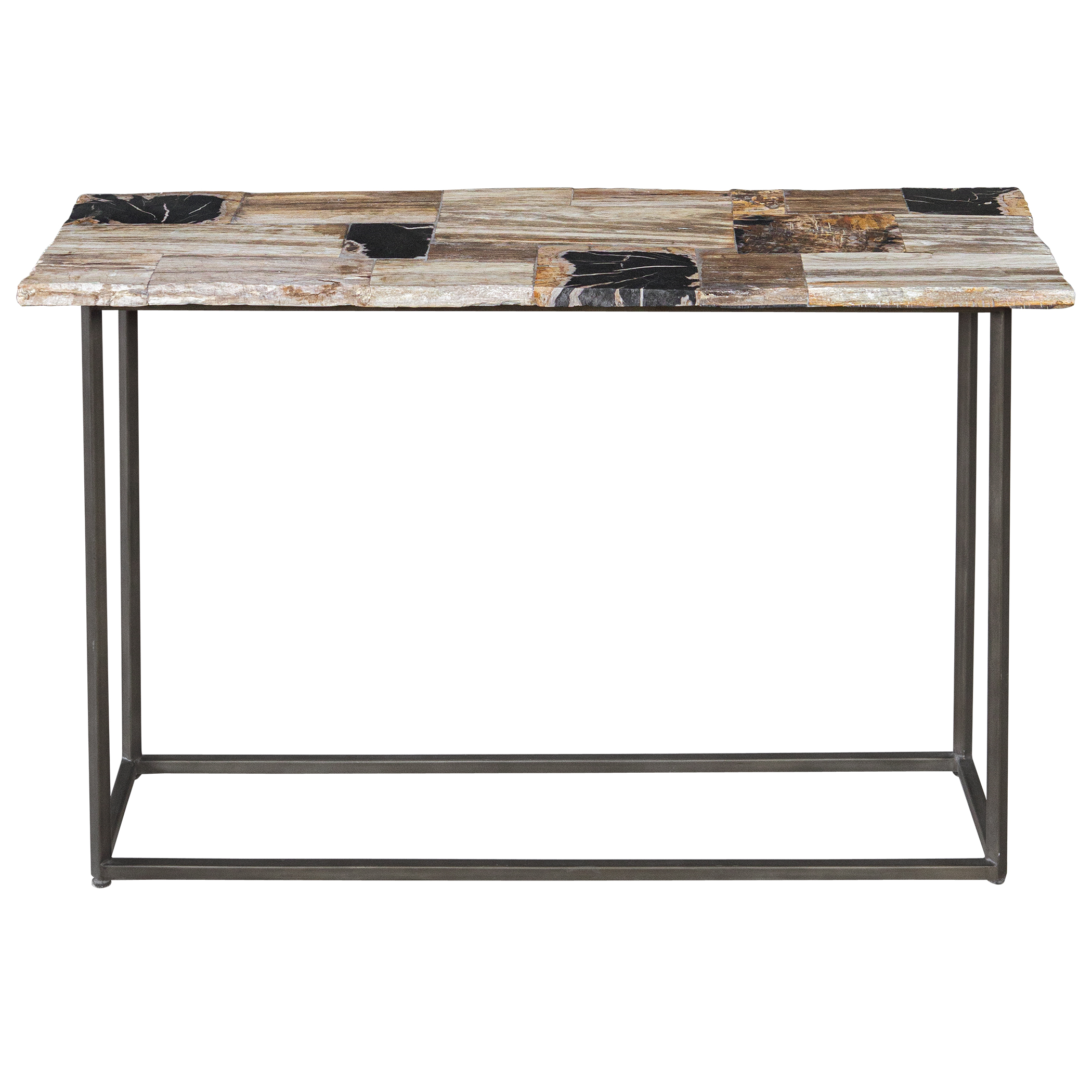 Picture of IYA_ PETRIFIED WOOD CONSOLE TABLE
