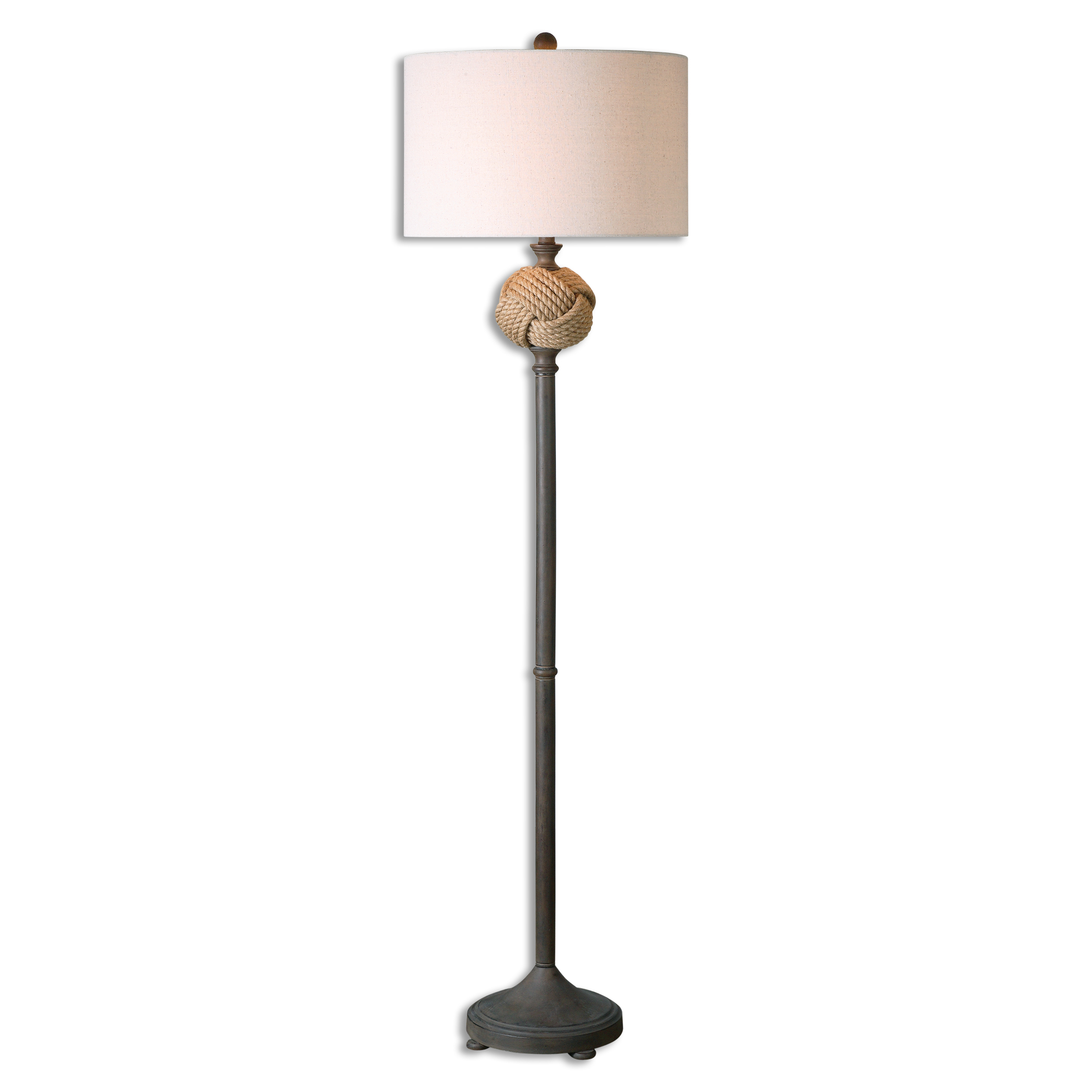 Online Designer Living Room Higgins Rope Sphere Floor Lamp