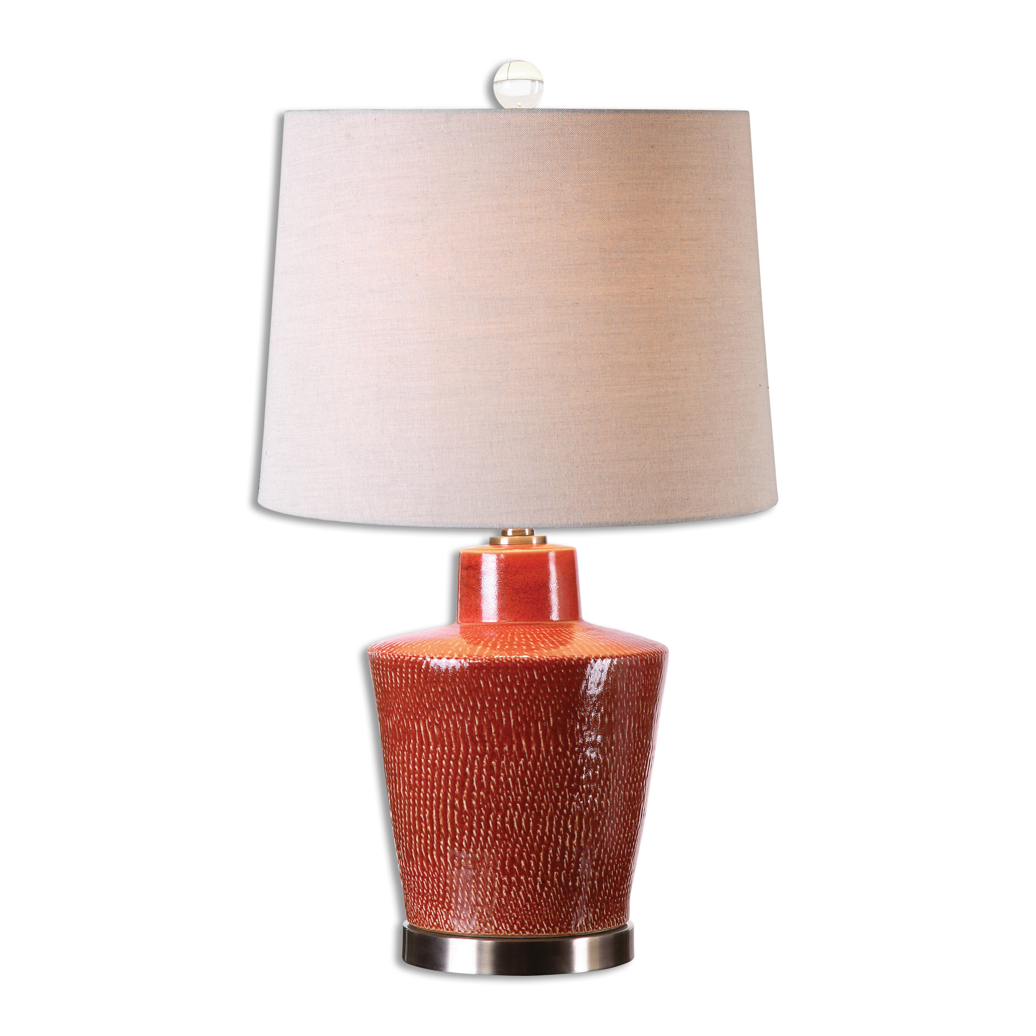 Online Designer Home/Small Office Cornell Brick Red Table Lamp