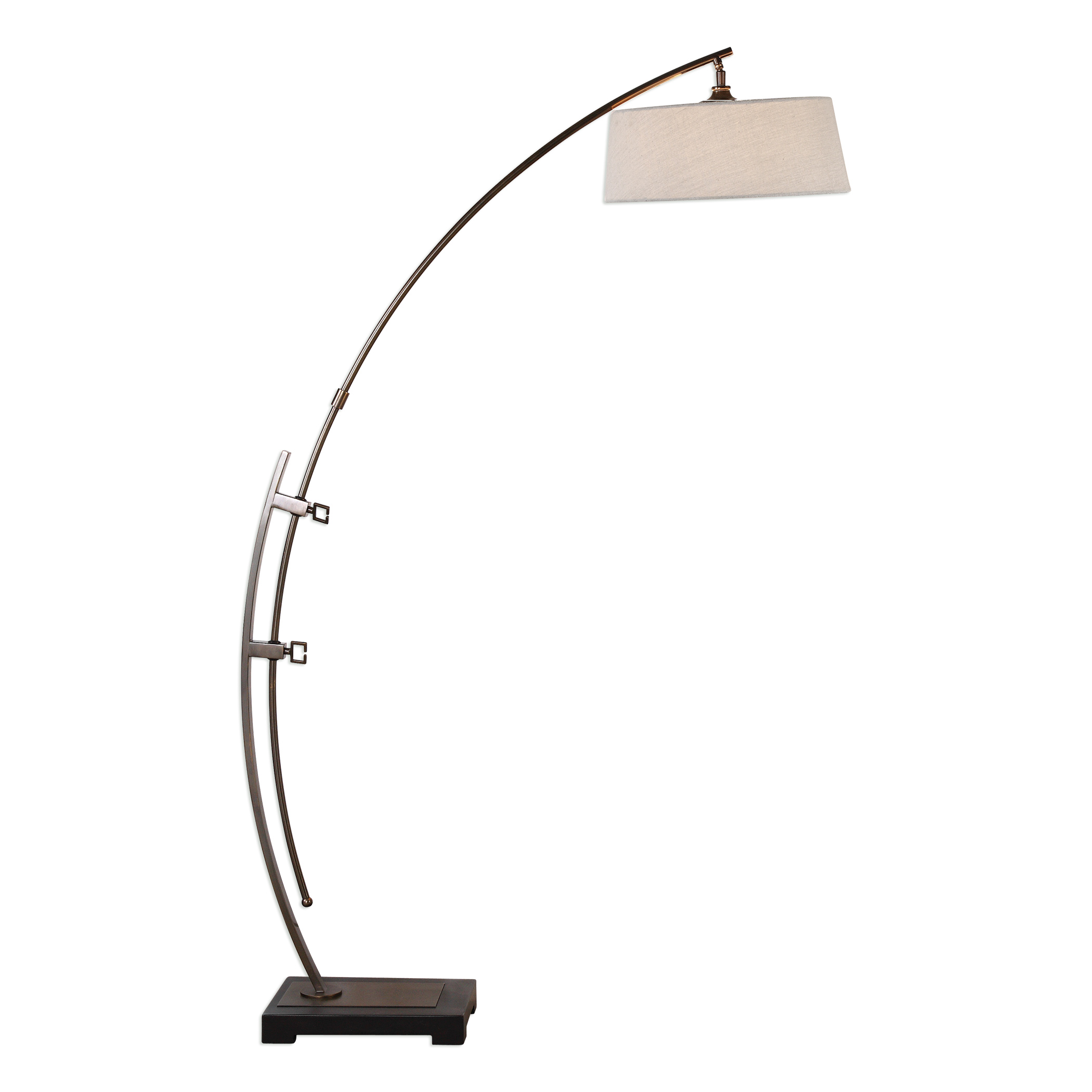 Online Designer Bedroom Calogero Bronze Arc Floor Lamp