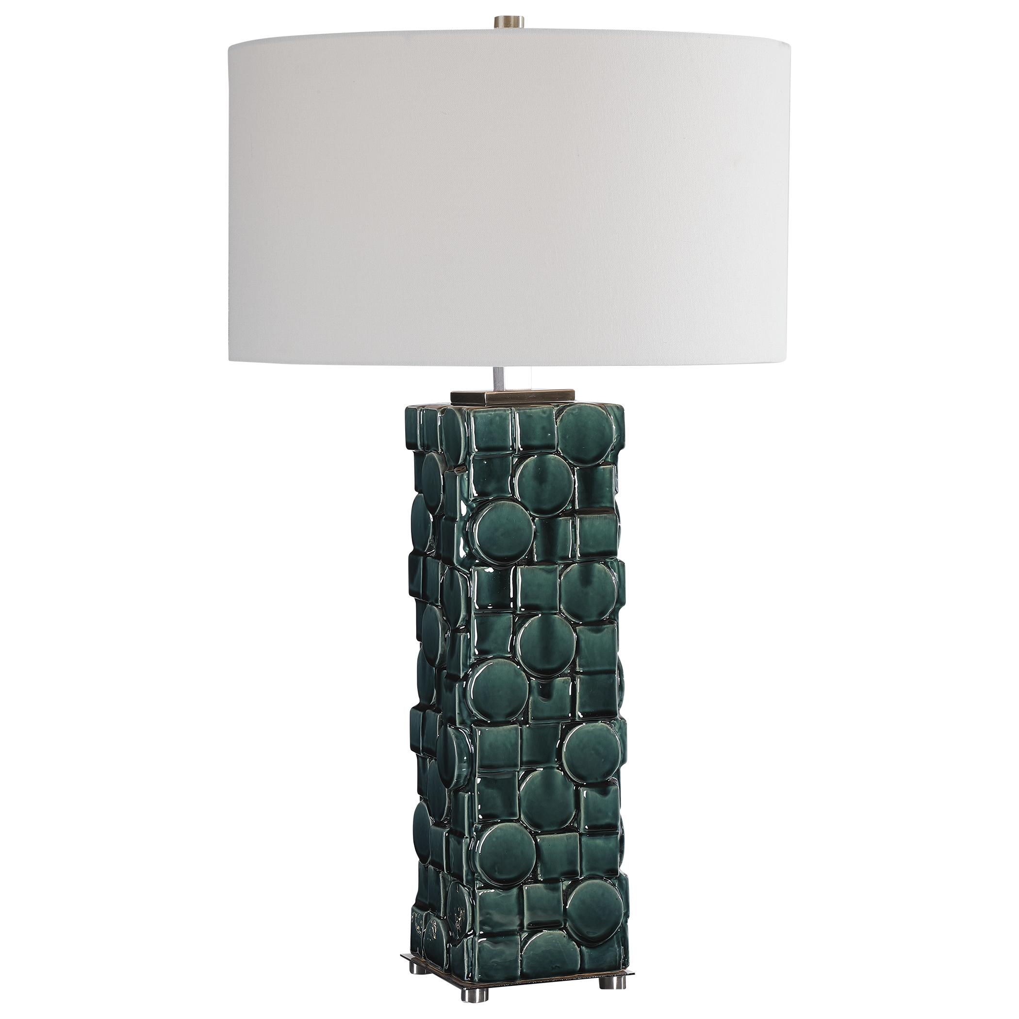 Picture of GEOMETRY GREEN TABLE LAMP