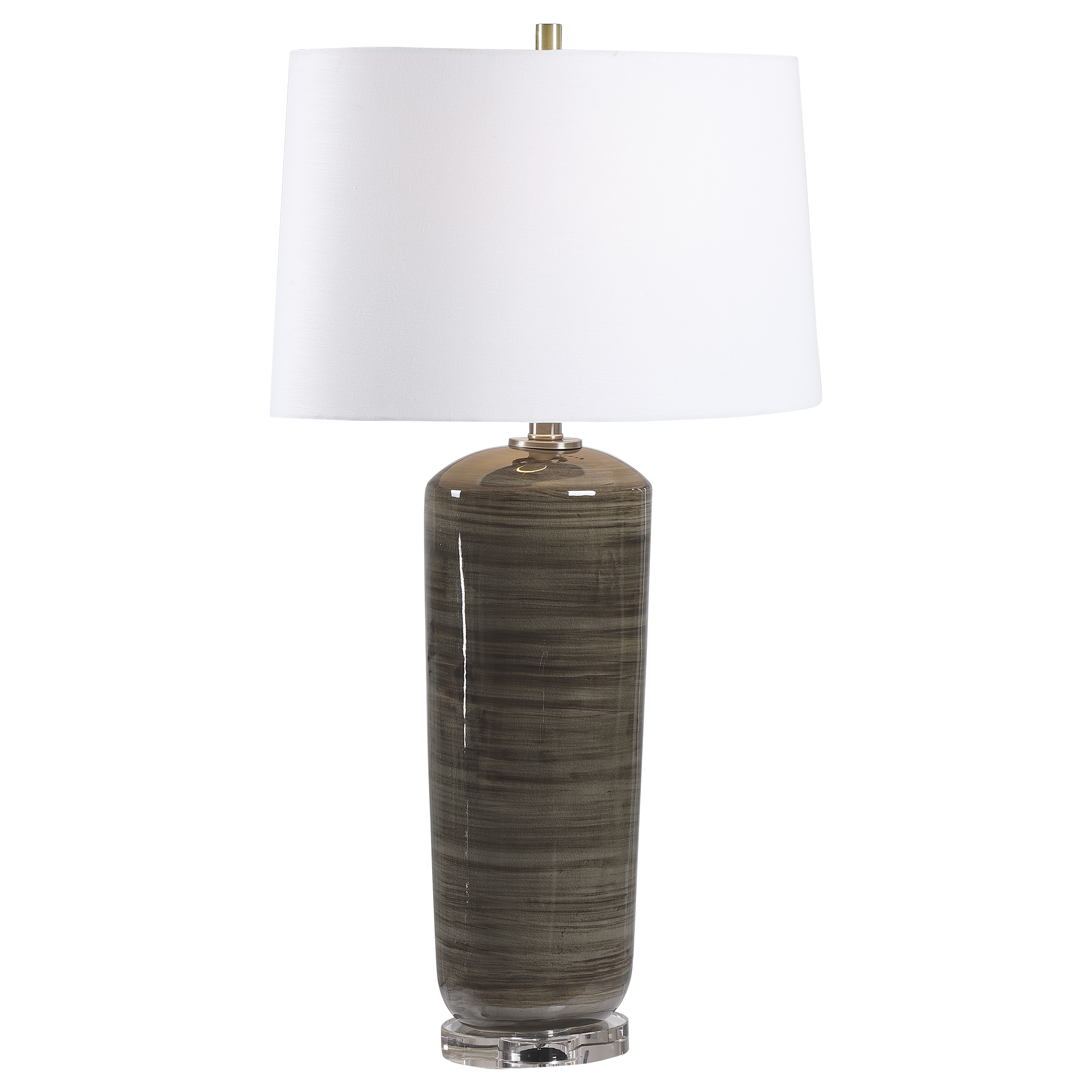 Online Designer Combined Living/Dining Ebon Charcoal Table Lamp