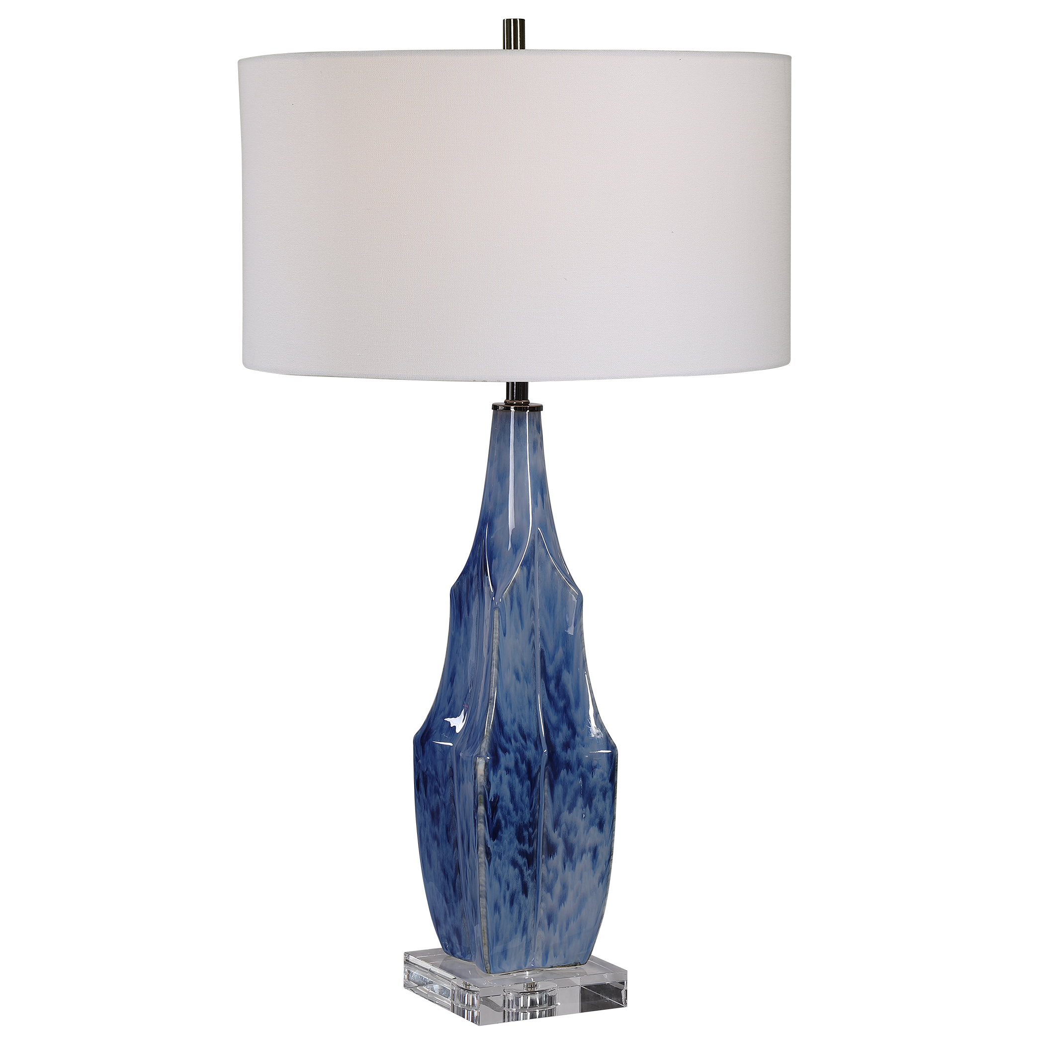 Picture of EVERARD BLUE TABLE LAMP