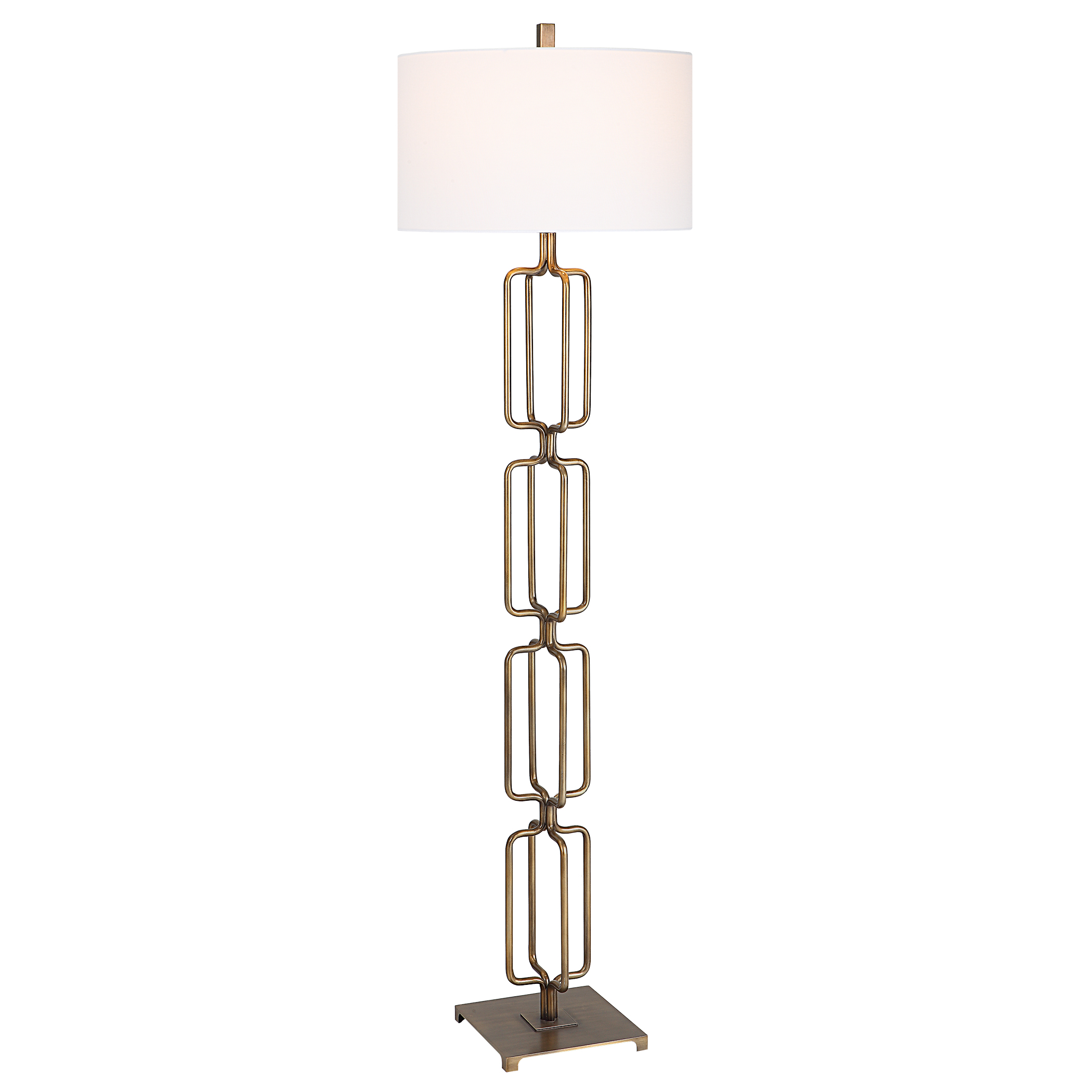 Online Designer Living Room Link Brushed Gold Floor Lamp