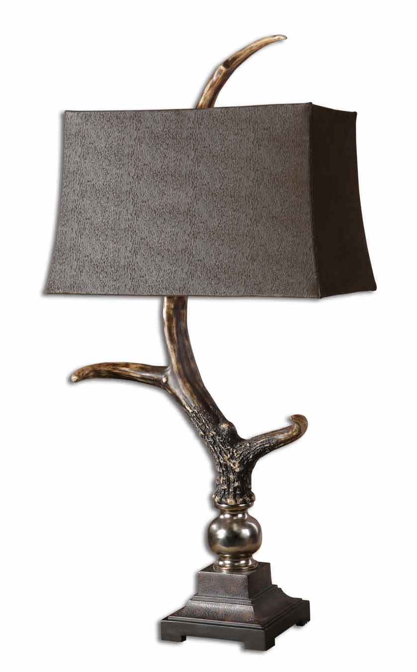 Picture of STAG HORN DARK SHADE LAMP