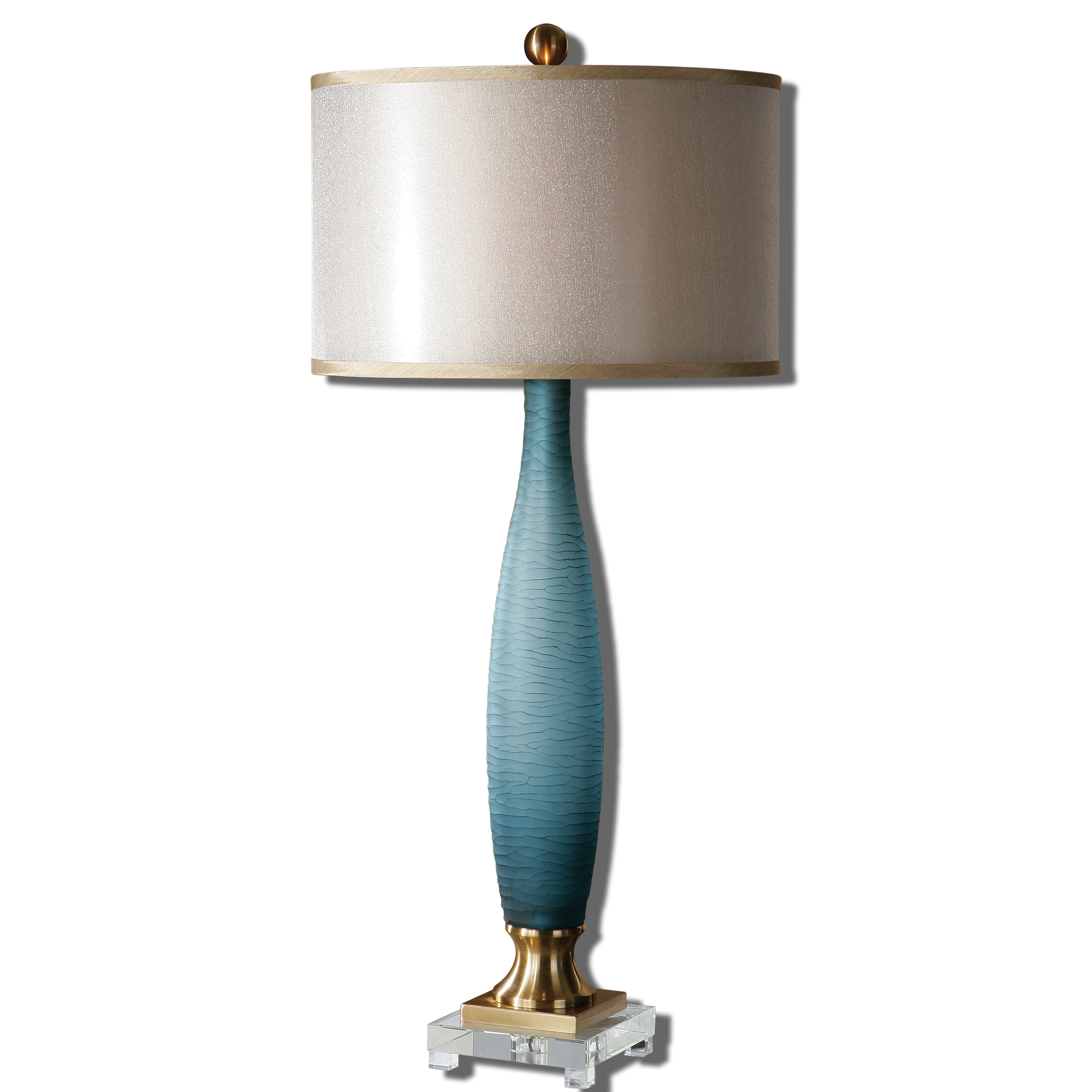 Picture of ALAIA BLUE GLASS TABLE LAMP