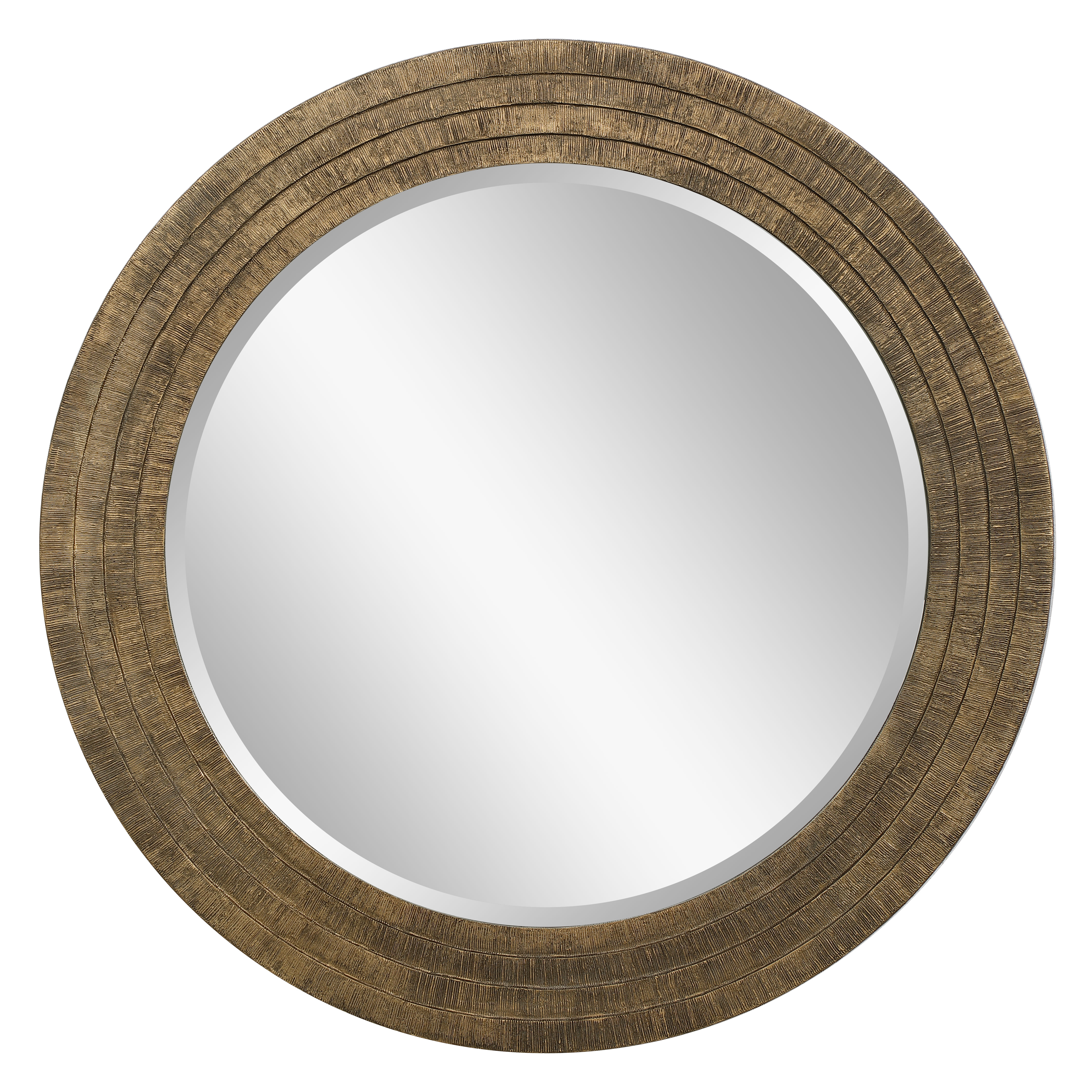 Picture of RELIC AGED GOLD ROUND MIRROR